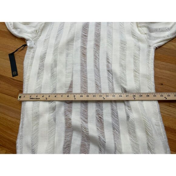 House of Harlow x Revolve Women's L White Sweater Acrylic Blend Duster Cardigan - Picture 11 of 13